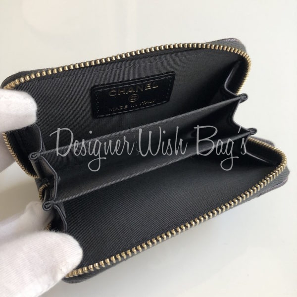 chanel zip coin pouch