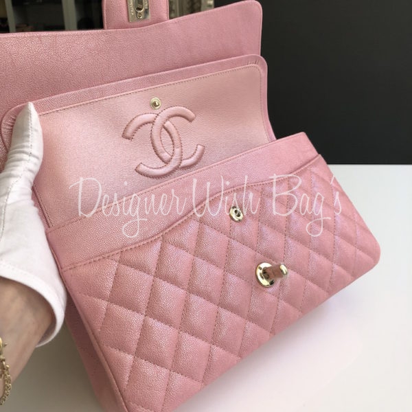Chanel Classic Pearly Iridescent Pink 19S