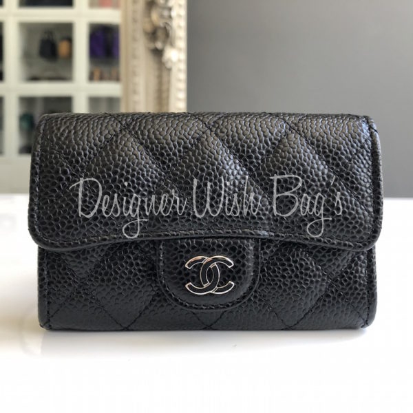 Chanel Card Holder Black Caviar - Designer WishBags