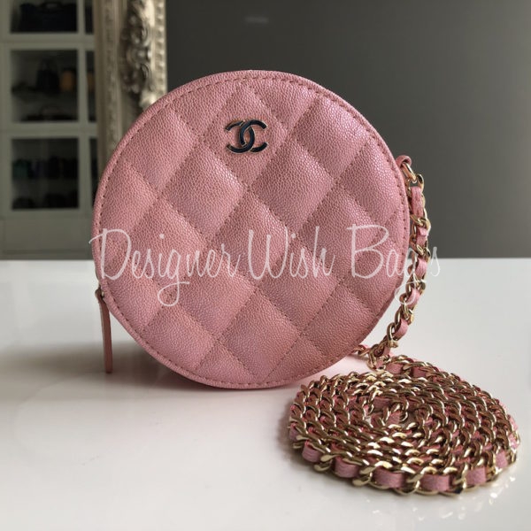 Chanel Round Mini Iridescent Pink