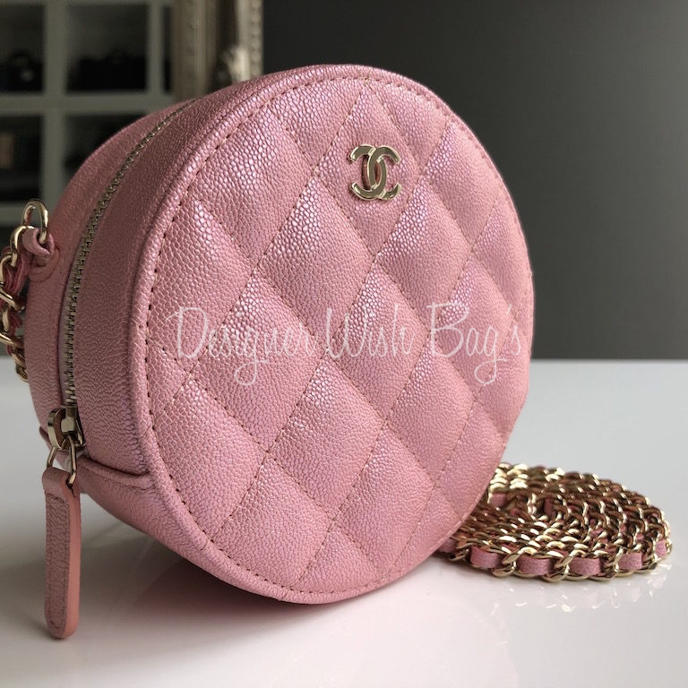 Chanel Round Mini Iridescent Pink