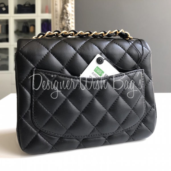 Chanel Mini Black Square 19S - Designer WishBags