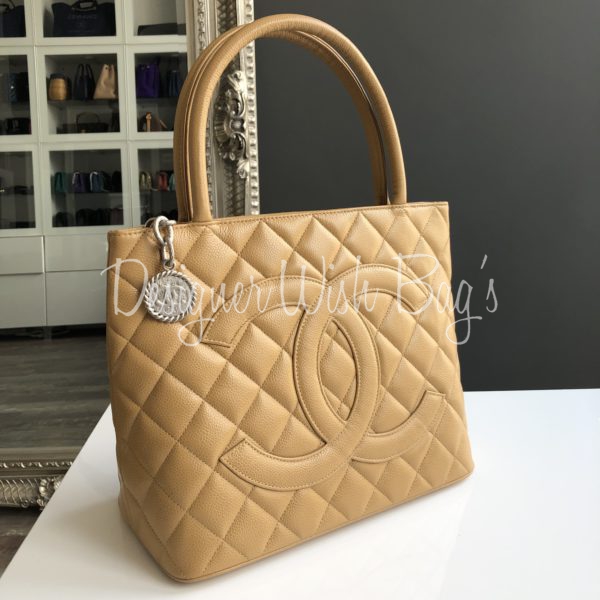 Vintage Chanel Medallion Tote Bag with Silver Hardware and Caviar Leather,  Women's Fashion, Bags & Wallets, Tote Bags on Carousell