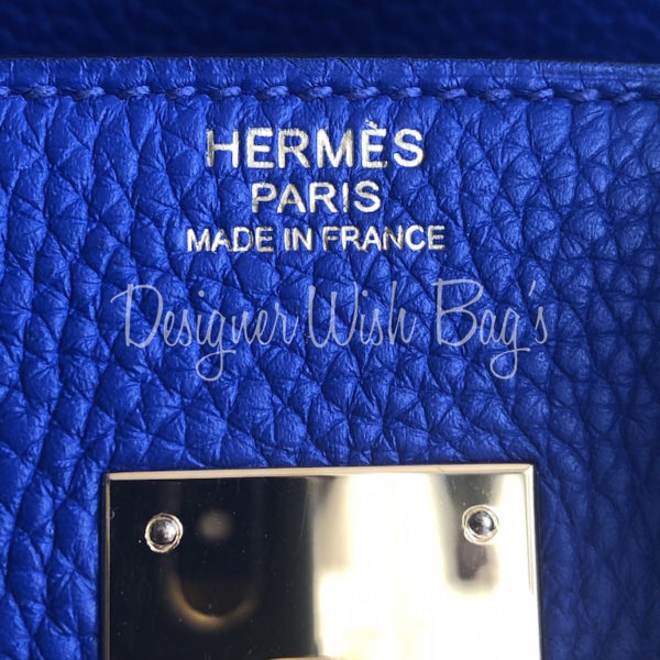 Hermès Grizzly Birkin 30 Bleu De Galice Ciel Grizzly Evercolor & Suede with  Permabrass Hardware - Bags - Kabinet Privé
