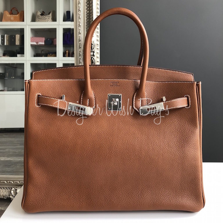 Hermès Barenia Faubourg Birkin 35 - Brown Handle Bags, Handbags