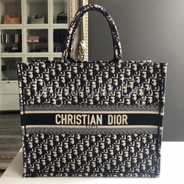 dior book tote bag second hand