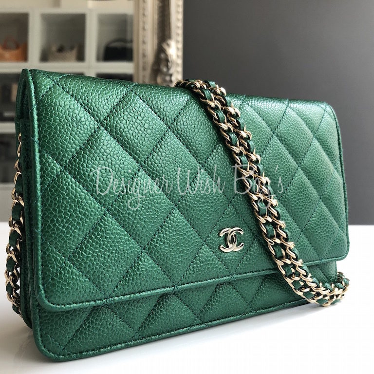 Ví Nữ Chanel Classic Wallet Grained Light Green AP0242Y33352NM369   LUXITY