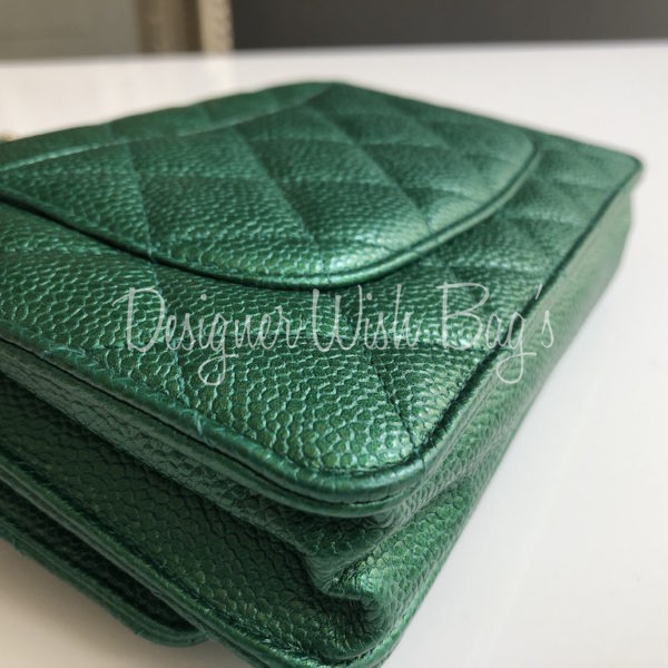 Chanel Mini Square 18S Emerald green
