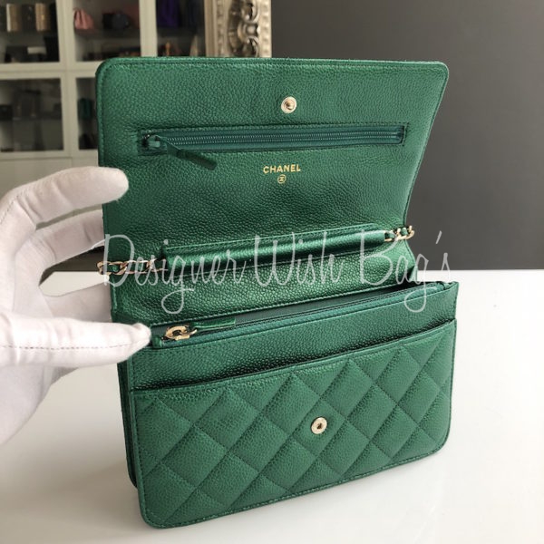 Chanel WOC Emerald Green 18S