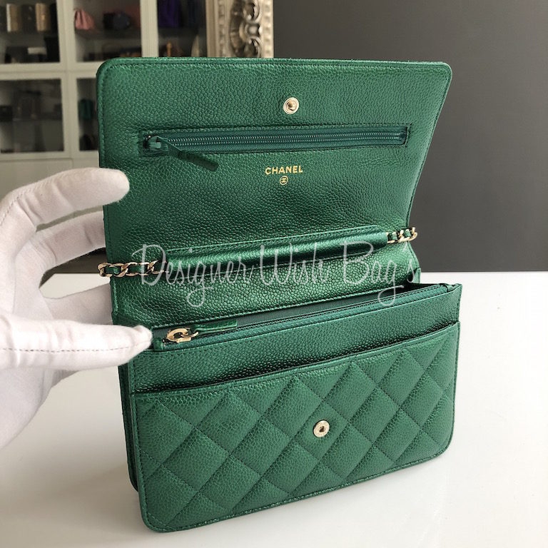 Chanel WOC Emerald Green 18S