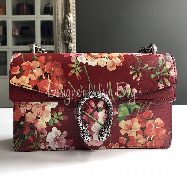 red floral gucci bag
