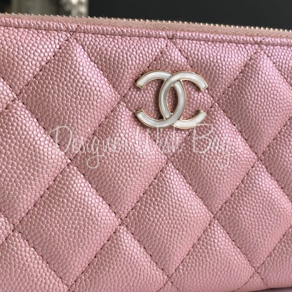Chanel Wallet Iridescent Pink 19S - Designer WishBags
