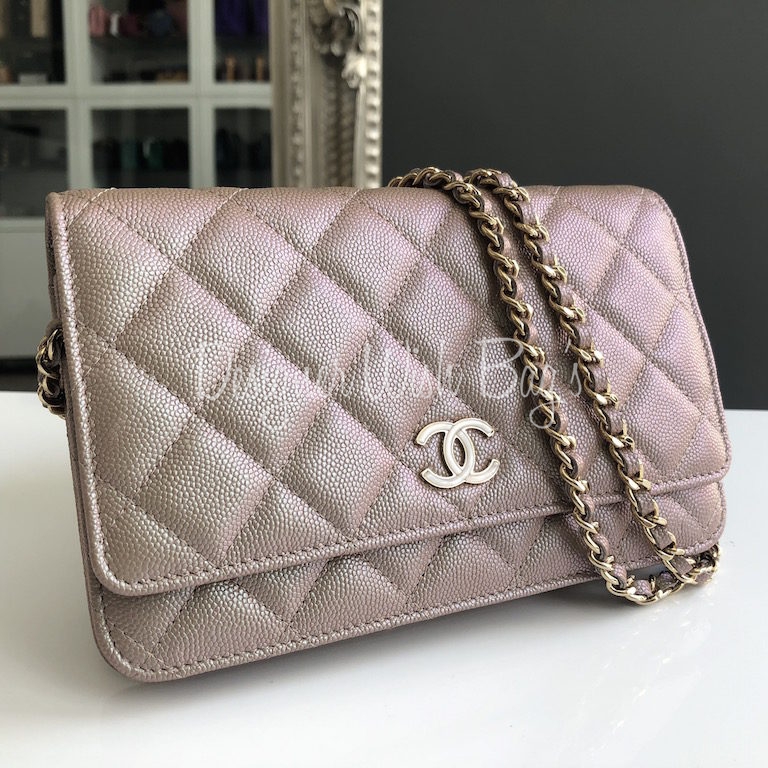 Chanel WOC Iridescent Beige 19S