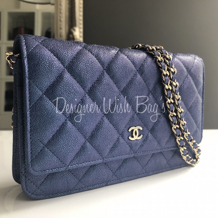 Chanel WOC Iridescent Blue 19S