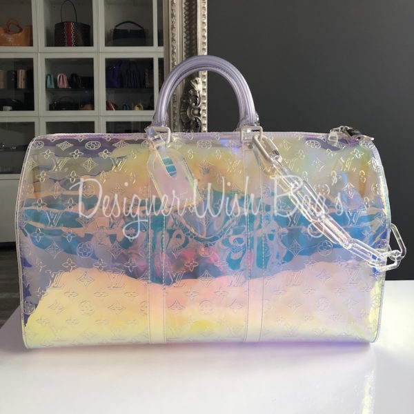 Louis Vuitton Prism Keepall Bandouliere 50 Bag by Virgil Abloh - Iridescent  UNICORN bag Review 