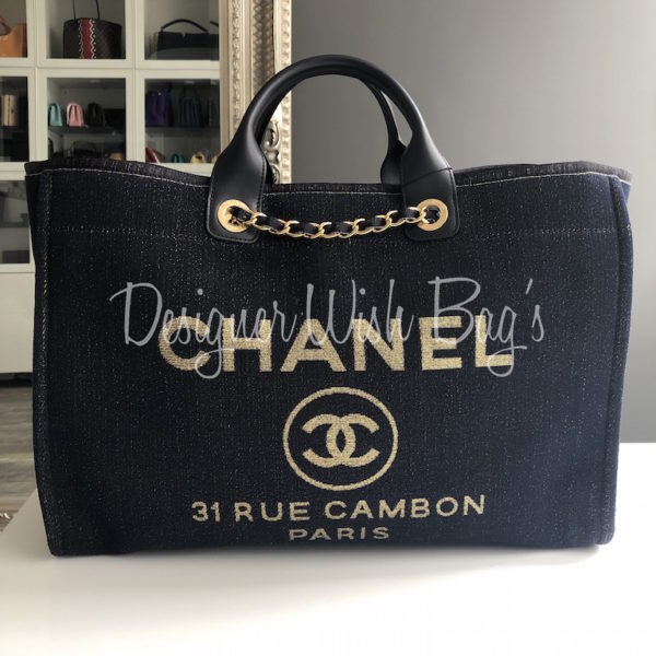 Chanel Deauville Grey/Black - Designer WishBags