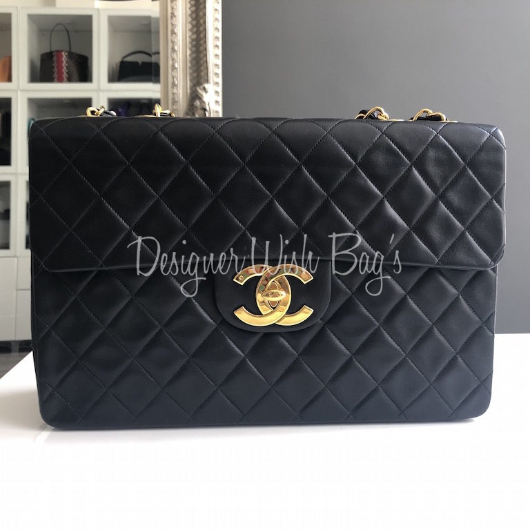 Chanel Classic Jumbo Maxi Bag in Black — UFO No More
