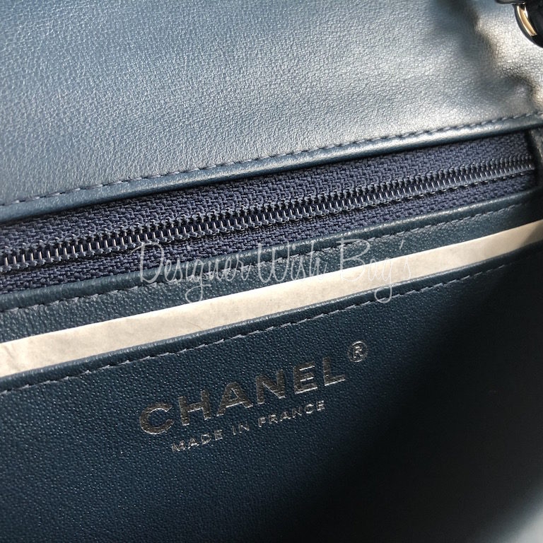 Chanel Mini Square 19B Blue - Designer WishBags