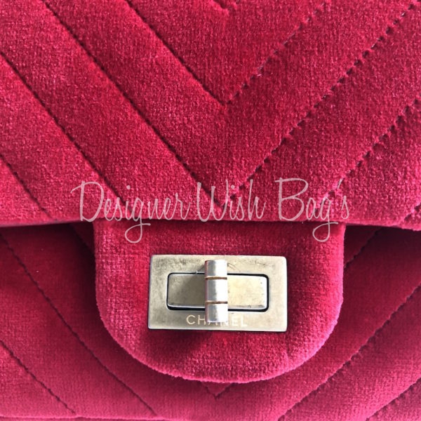 Chanel Reissue Red Velvet 18A - Designer WishBags