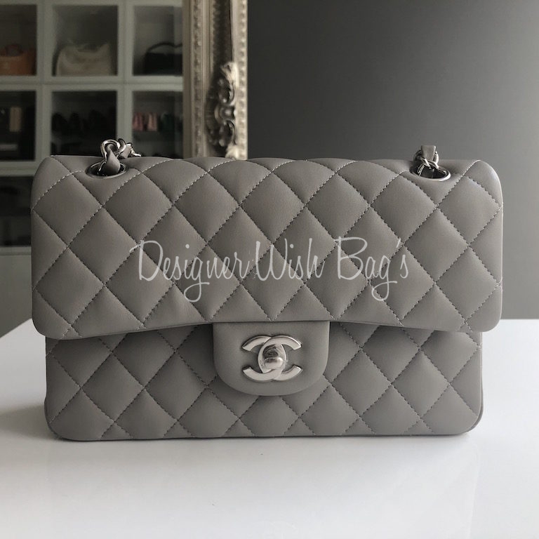 Chanel Timeless Small Grey 19B - Designer WishBags