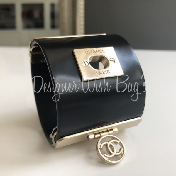 Chanel leather deals cuff bracelet