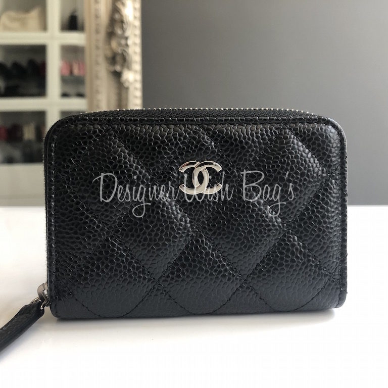 compact chanel wallet on