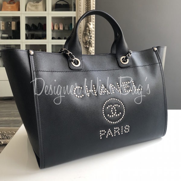 Chanel Deauville Leather Black