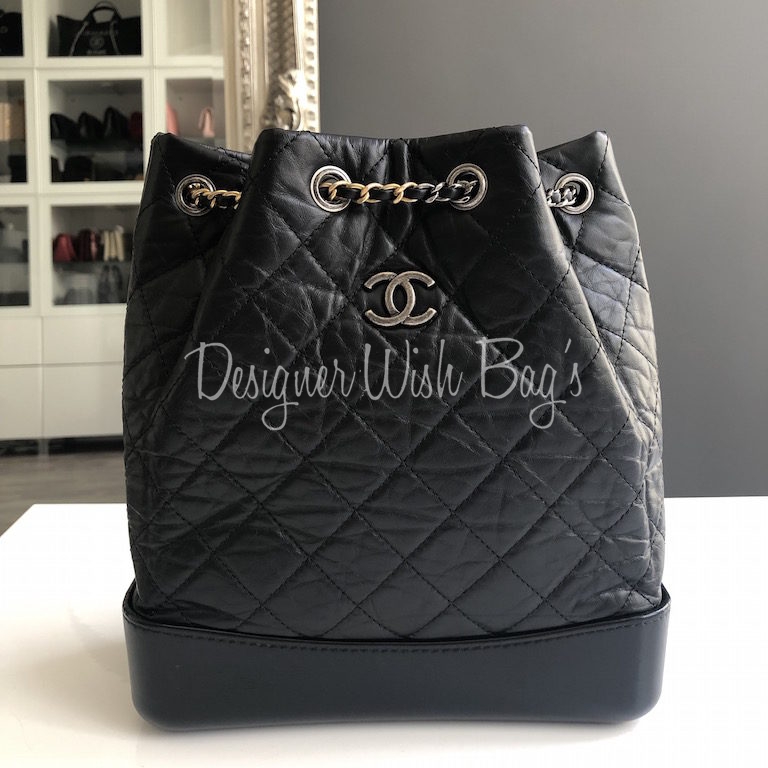 Chanel Backpack Gabrielle Black - Designer WishBags