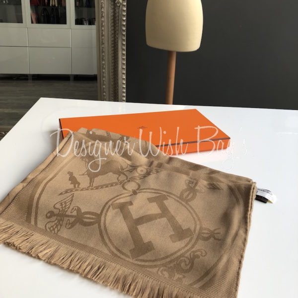Hermès Cashmere Stola New Libris - Designer WishBags