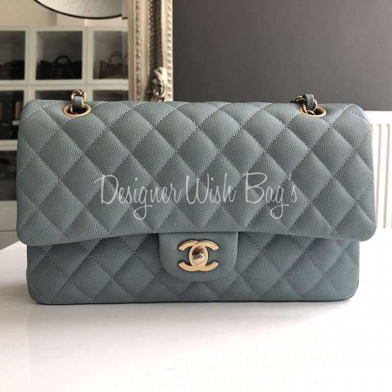 Chanel Timeless Blue Glitters C18 - Designer WishBags