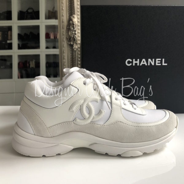 white chanel sneakers mens 12