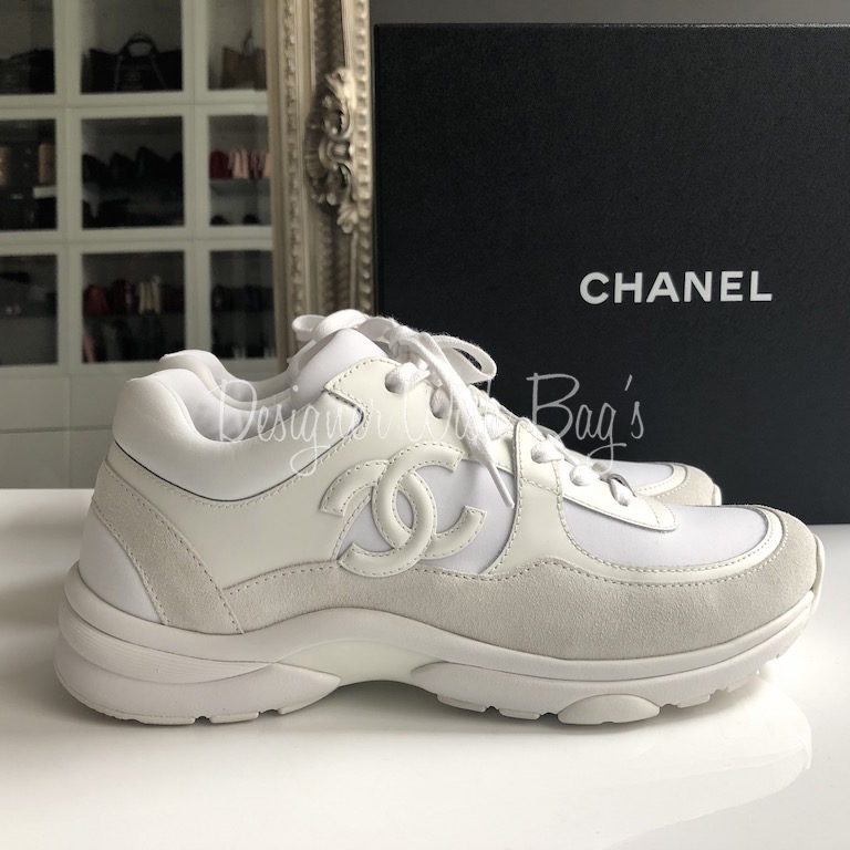 Chanel Transparent White PVC Trainers Sneakers Size 38 at 1stDibs