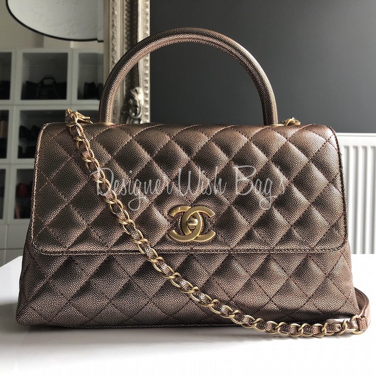 Chanel Medium Coco Handle Bag - Brown Handle Bags, Handbags