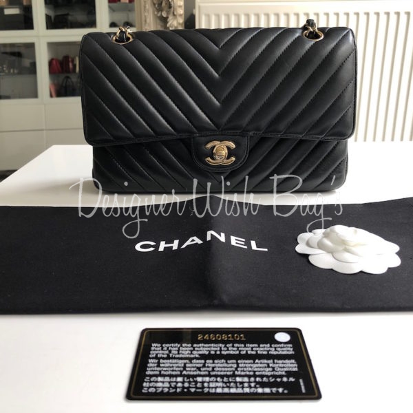 Chanel Timeless Medium Chevron - Designer WishBags