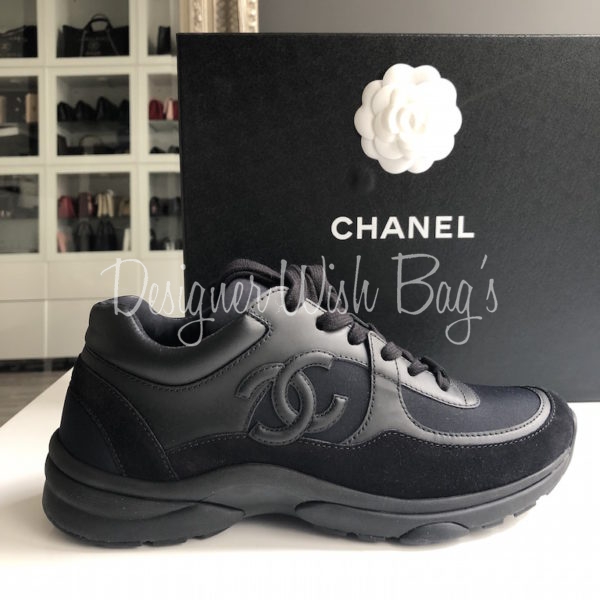 Chanel Trainers Black New 39 - Designer 