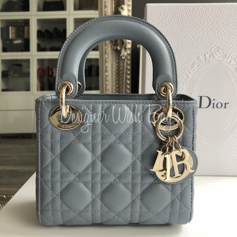 Lady Dior Mini Grey - Designer WishBags