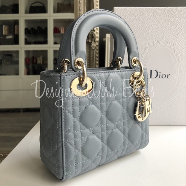 Lady Dior Mini Grey - Designer Wishbags