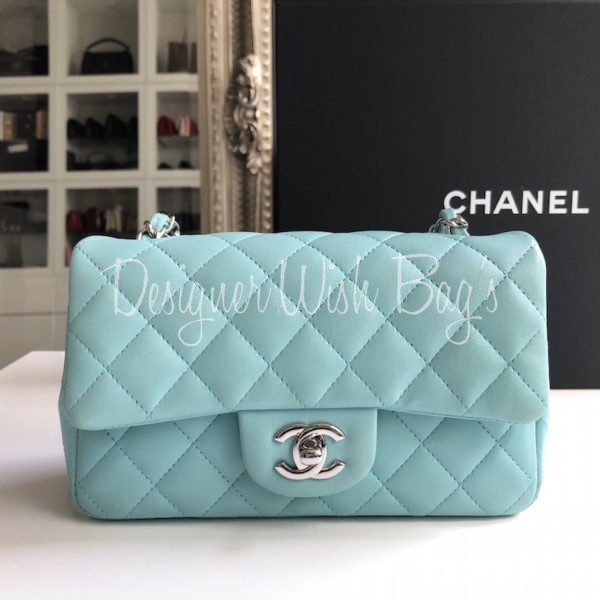 Chanel Mini Tiffany Blue C19