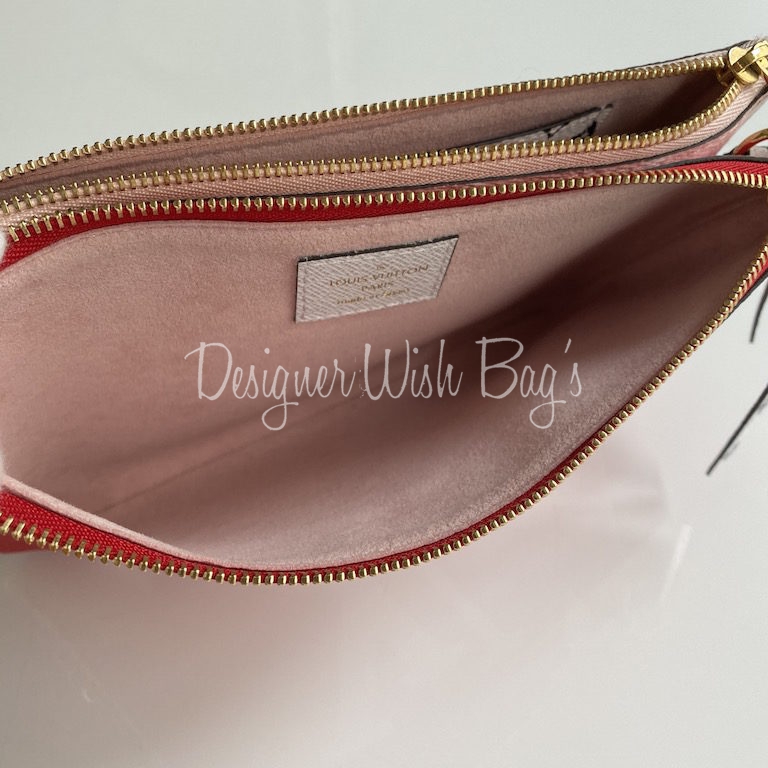 Louis Vuitton Mini Pochette Damier Azur - Designer WishBags