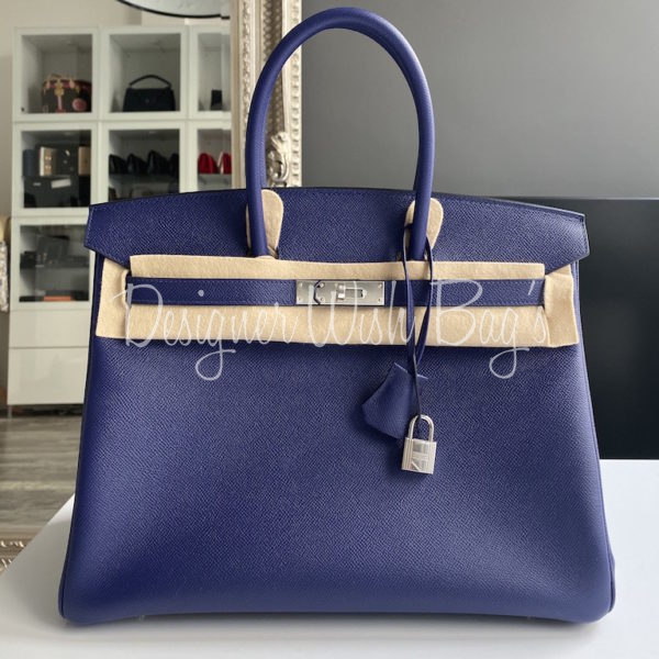 Hermès Birkin 35 Blue Encre - Designer 