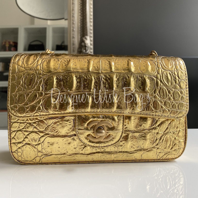chanel gold handbag