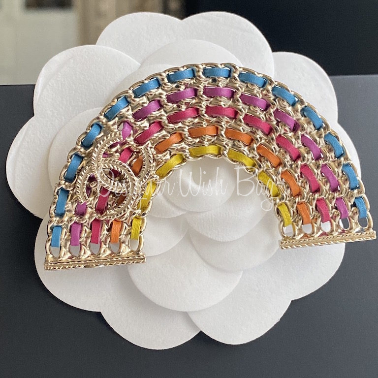 Chanel Spring 2018 'CC' Rainbow Brooch