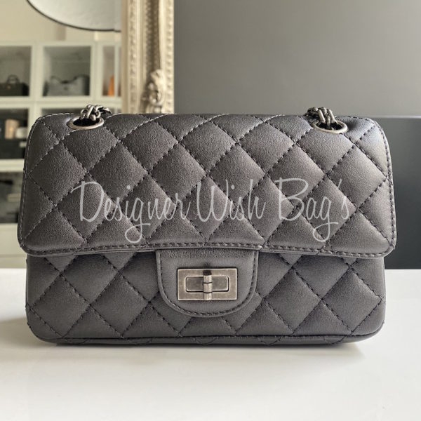 Chanel Mini Reissue Grey Charcoal - Designer WishBags