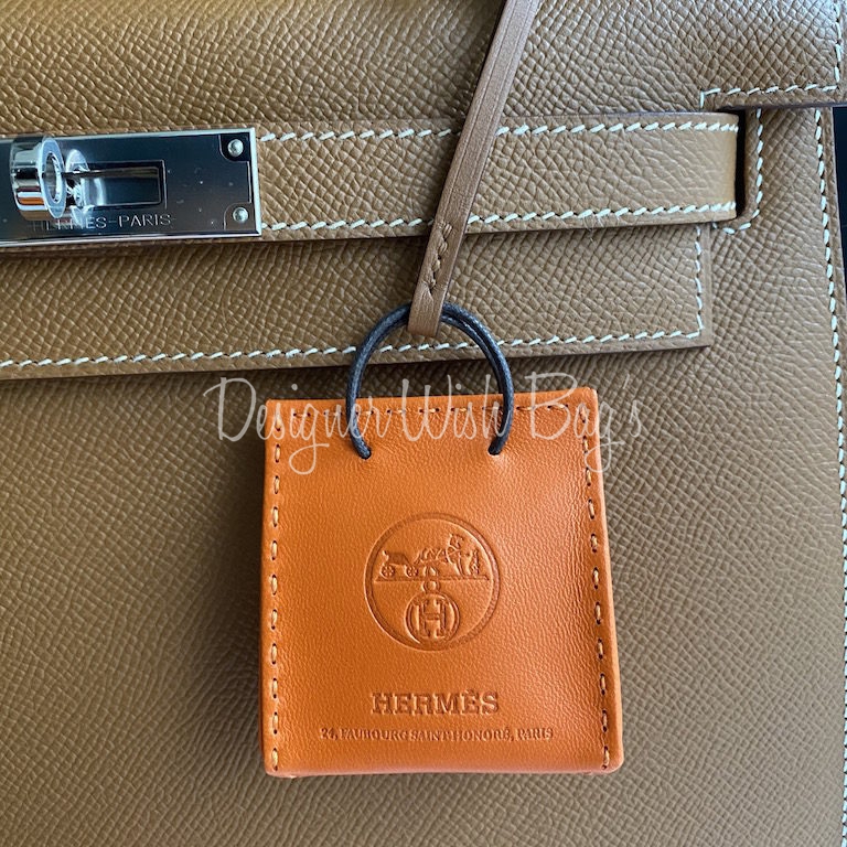Hermès Milo & Swift Shopping Bag Charm - Pink Bag Accessories, Accessories  - HER557370