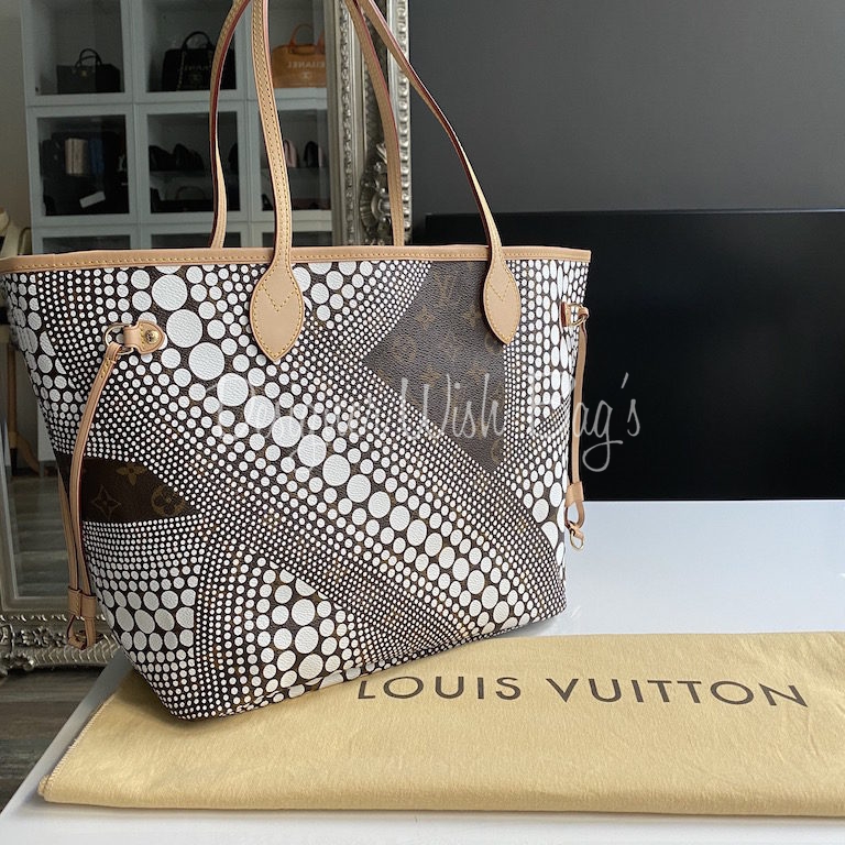 Louis Vuitton LV x YK Empreinte Inlaid Kusama Flowers Neverfull mm Quartz