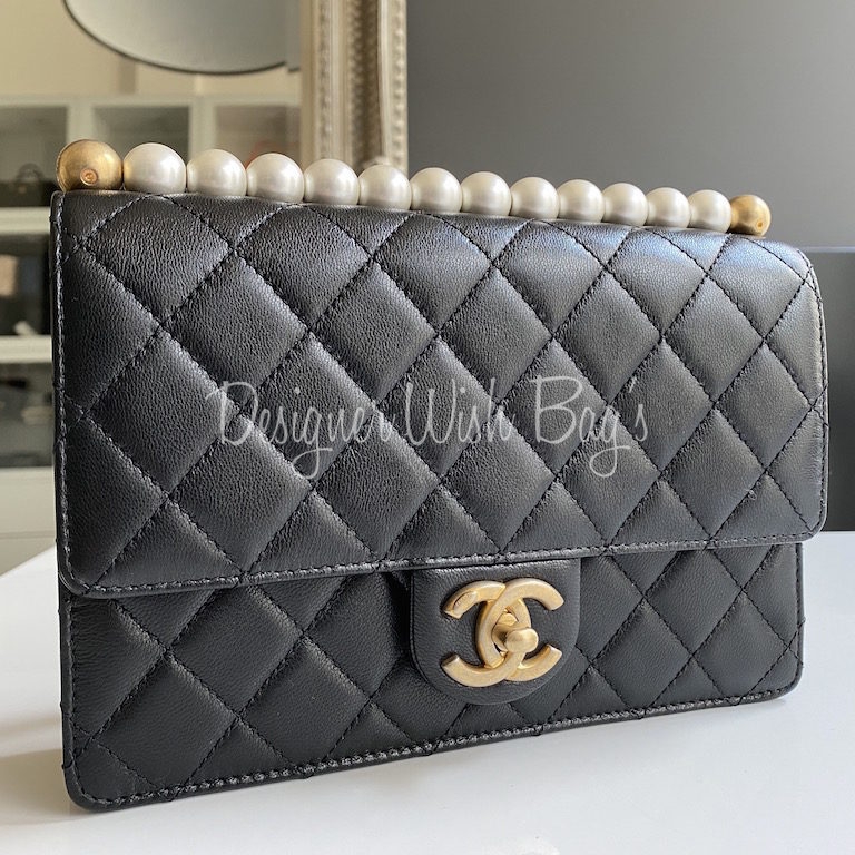Chanel Pearl Flap Bag 20C - Designer WishBags