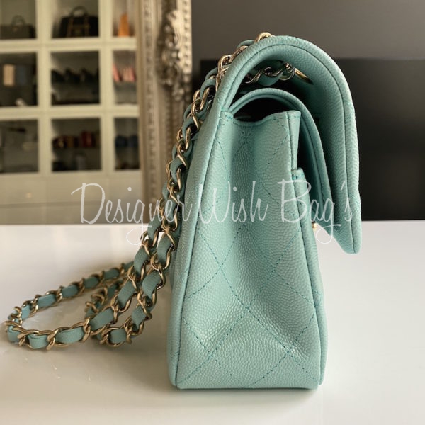 Chanel Small Flap Tiffany Blue 19C