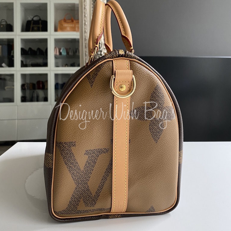 Louis Vuitton Khaki Giant Reverse Monogram Speedy Bandoulière 30 Gold  Hardware, 2019 Available For Immediate Sale At Sotheby's