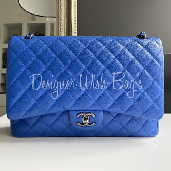 chanel maxi double flap caviar