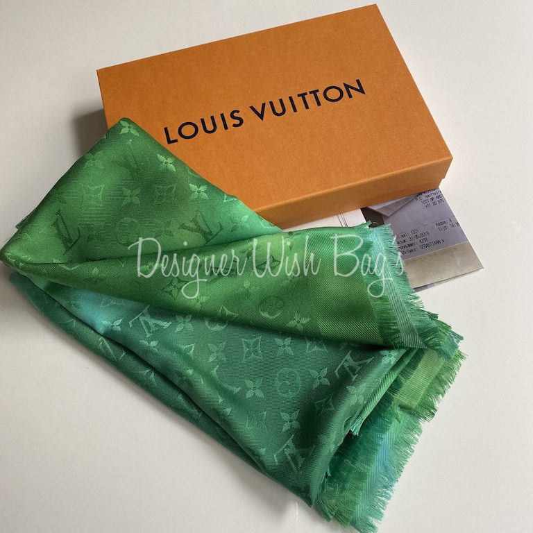 Louis Vuitton Shine Monogram Shawl Green [LV1824] - $158.00 : iOffer  Designer Replica Louis Vuitton Handbag,Wallet,Accessories, Hig…